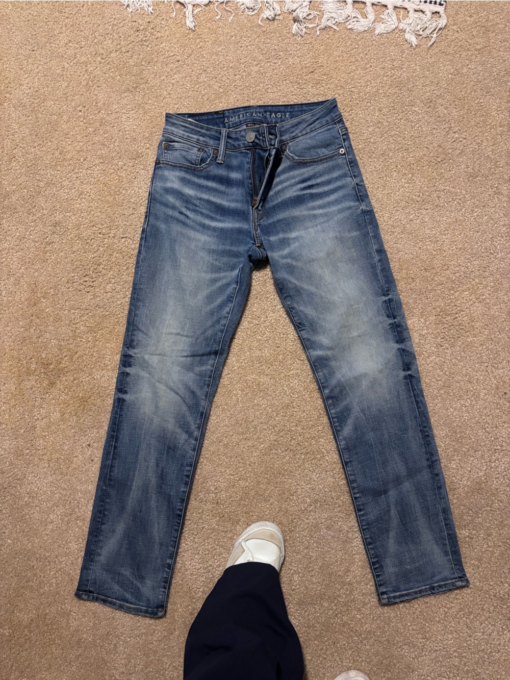 American Eagle Outfitters Men's Bootcut Blue Denim Jeans